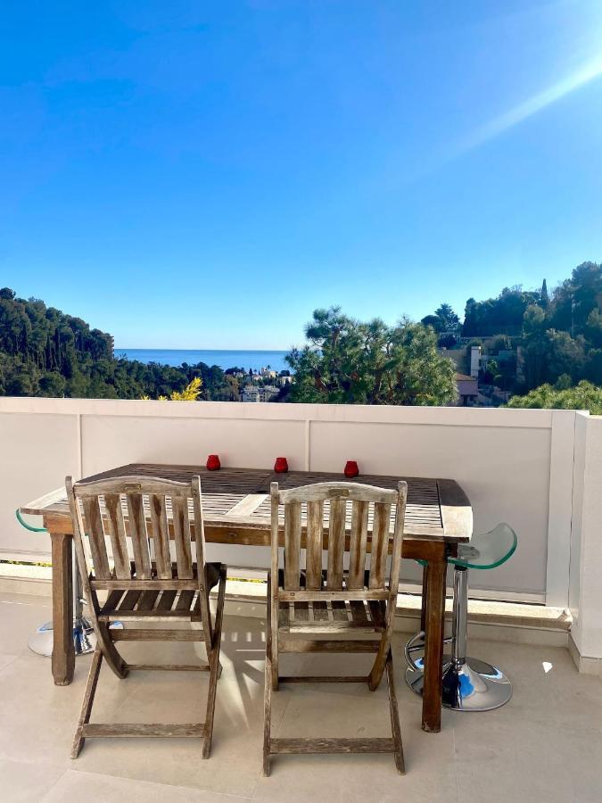 Appartement Luxe - 3 Pieces Avec Vue Mer, Piscine Et Tennis نيس المظهر الخارجي الصورة