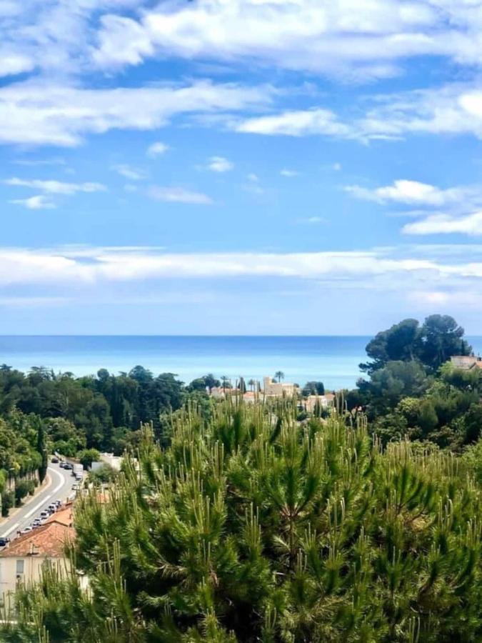 Appartement Luxe - 3 Pieces Avec Vue Mer, Piscine Et Tennis نيس المظهر الخارجي الصورة