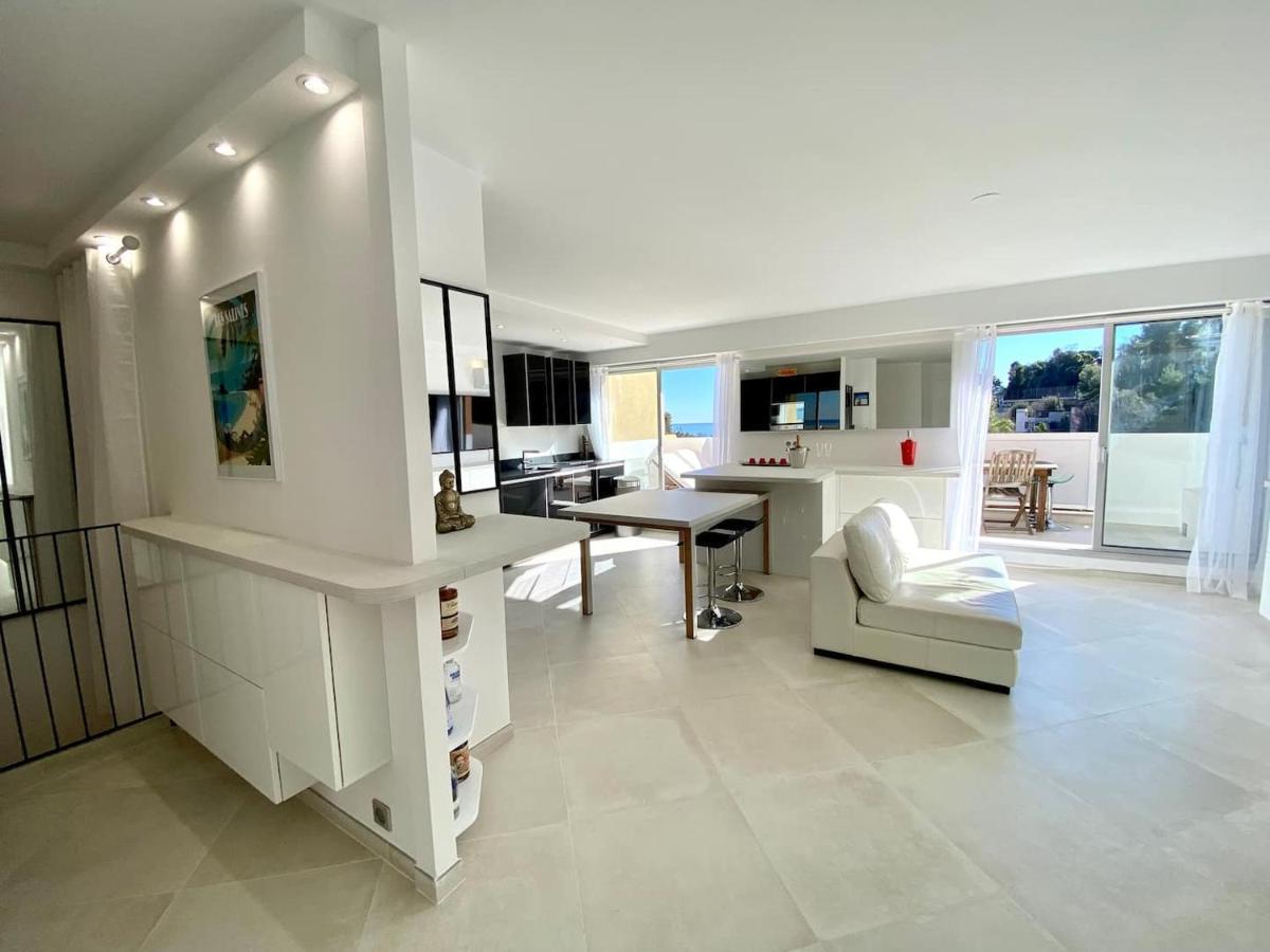 Appartement Luxe - 3 Pieces Avec Vue Mer, Piscine Et Tennis نيس المظهر الخارجي الصورة