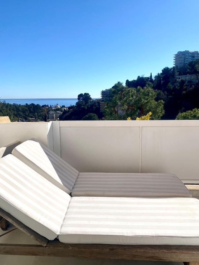 Appartement Luxe - 3 Pieces Avec Vue Mer, Piscine Et Tennis نيس المظهر الخارجي الصورة