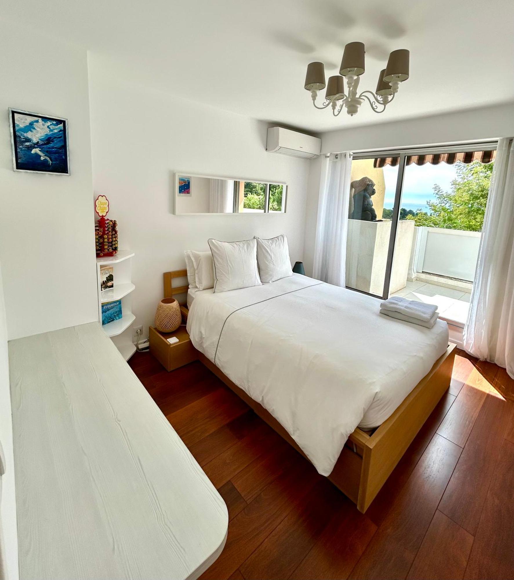 Appartement Luxe - 3 Pieces Avec Vue Mer, Piscine Et Tennis نيس المظهر الخارجي الصورة